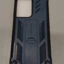 FNTCASE for Samsung Galaxy S21-Ultra Case: Military Grade Rugged Cell Phone Cover with Kickstand | Shockproof TPU Protection Bumper Matte Textured Design for Samsung S21 Ultra Cases 6.8 inches(Blue)