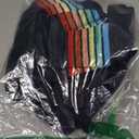 ECOWISH Women's Sweater Rainbow Colorful Striped Sweaters Long Sleeve Crew Neck Color Block Casual Pullover Blouse Tops S