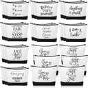 Sanwuta 30pcs Employee Appreciation Gifts for Women Inspirational Makeup Bags with Zipper Thank You Cosmetic Bags Gift for Coworkers Volunteer Mother's Day (Classic)