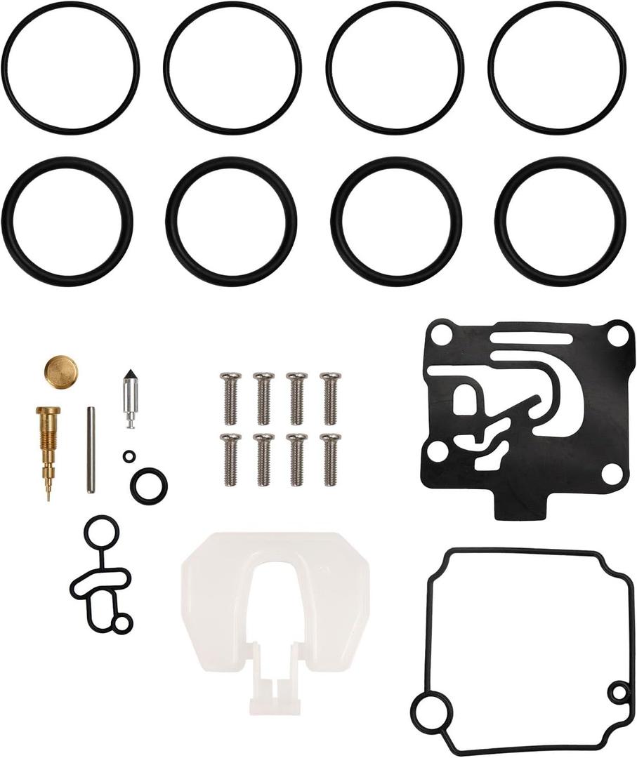 Carburetor Carb Repair Rebuild Kit for Yamaha Outboard 4 Stroke F50-T50hp 2001-2004 with Gasket + Jet + O-ring For Boat Motor 62Y-W0093-11-00 62Y-W0093-10-00