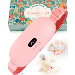 Stocking Stuffers for Women Portable Heating Pad for Period Cramps Cordless Electric Menstrual Heating Pad for Cramp Relief Travel Idea Christmas Gifts for Women Her Mom Teens Girls Mother (Pink)