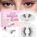 CALAILIS Magnetic Eyelashes with Applicator Upgrade Soft Magnetic Eyelashes Natural Look without Eyeliner No Glue Needed Reusable Waterproof for All Day Comfort (RC001)
