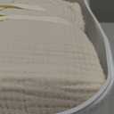 FOSSA Muslin Blanket with Fringe - 4-Layer 100% Cotton Gauze Super Soft & Breathable Throw -Lightweight Decorative Cooling Blanket for Bed, Sofa, Office (Beige, King (104"  90"))