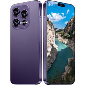 16PM Unlocked Phone,6.99" HD Screen The Phone,16+512GB with 128GB Memory Card Cell Phone, Android 13.0,108MP & 68 Camera,Photo Shortcut button/5G/Face ID/Fingerprint Lock (Dark Purple)