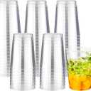 RACETOP 10 oz 200 Pack Clear Plastic Cups, Disposable Clear Plastic Cups for Parties, Gatherings, Weddings and Festival Events