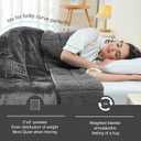 Aemicion Weighted Blankets Queen Size 20lbs for Adults,Soft Sherpa Fleece Heavy Weighted Blanket with Cozy Plush Flannel,Fluffy Warm Weighted Throw Blanket,60x80 inches,Dark Grey on Both Sides
