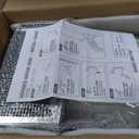 10" Black Dryer Vent Cover - 304 Stainless Steel Wall Cap, Screen and Damper