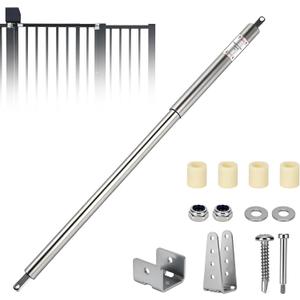 TB200SS Hydraulic Door Closer Set, Stainless Steel, Heavy-Duty Outdoor Type, 40 to 64 Inches