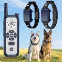 Wireless Dog Fence, Electric Fence for Dogs,Training Collar with Remote Control 3800FT Range, Portable Dog Perimeter Collar with 3 Training Mode Flash Light & Waterproof for 2 Dogs BL