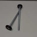 2 Pack 9" Stem 2" 13 Ball Black Nylon Commercial Grade Garage Door Roller, Quiet/Durable and High Load, Use 6200ZZ Double Seals Precision Bearings