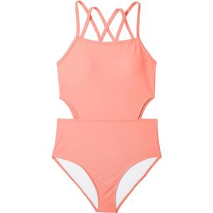 Century Star Girls' One Piece Swimsuits Bathing Suits Teens One Piece Swimwear Cut Out Crossback Sport Teen Kids 10-15 Years