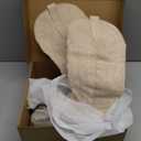 IUV Suede Cowboy Boots For Women Chunky Heel Pointed Toe Cowgirl Boots Mid Calf Western Embroidery fall Boot (6.5, Camel)