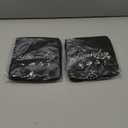 2 Pcs Travel Laundry Bag, JHX Dirty Clothes Bag Upgraded with Handles and Aluminum Carabiner, Collapsible Laundry Bag for Travel, Camp, Fitness, and StudentsBlack 24"L x 21"W