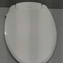 Brondell Bidet Toilet Seat Non-Electric Swash Ecoseat, Fits Elongated Toilets, White - Dual Nozzle System, Ambient Water Temperature - Bidet with Easy Installation