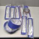 Front Grille Mesh Inserts & Headlight Cover for Jeep Wrangler JL JLU Sport & Sport S Only 20182023 Exterior Accessories Clipin Grille Guard Cover Headlight Bezels Trim Ring (Blue 9PCS)