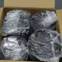 240 Pack Disposable Coffee Cup lids, 3.54'' Leak-Proof Disposable Plastic Cup Lids for 10, 12, 16, 20oz Paper Cups, Hot/Cold Drinking Cup Lids, Black