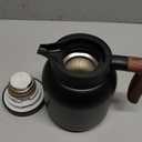 42oz Thermal Coffee Carafe,Insulated Thermal Pitcher,Stainless Steel Insulated Coffee Carafes Urn For Keeping Hot/Cold Beverage Water Drink Tea Coffee Dispenser (Black)