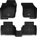 3W Floor Mats Fit Ford Fusion/Lincoln MKZ 2017-2020 All Weather TPE Custom Fit Floor Liner, 1st and 2nd Row Full Set Car Liners Black
