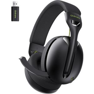 Wireless Gaming Headset for PS5, PS4, PC, Mac, Switch, 2.4GHz Gaming Headsets with Bluetooth 5.4, Hidden ENC Noise Canceling Mic, 35H Battery, 3D Spatial Sound, 3.5mm Wired - Black