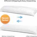 14 x 36 Inch Rectangular Throw Pillow Insert Supportive Polyester Filled Cushion for Lumbar, Bench and Decorative Covers