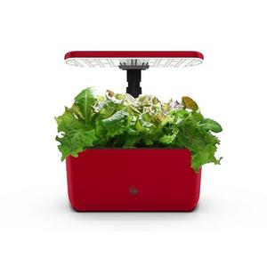AeroGarden Harvest Lite in Cherry Red, Soil-Free Indoor Hydroponic Garden with LED Grow Light for Year-Round Gardening of up to 6 Herbs and Vegetables