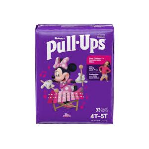 Pull-Ups Learning Designs, 5T-6T (38-50 lb.), 40 Ct. Potty Training Pants for Girls, Disposable Potty Training Pants for Toddler Girls