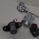 RAMATA Ignition Switch Lock Cylinder with 2 Non-Transponder Keys, Door & Trunk Lock Cylinder Kit Compatible with 2003 2004 2005 2006 2007 2008 Toyota Corolla Matrix Replace # 69057-02130, 69057 02130