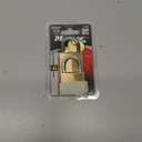 Master Lock 140T Solid Brass Padlock with Key, 2 Pack