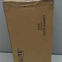 BEDELITE King Size Blanket for Bed, 300GSM Soft & Warm Fleece Blanket, Decorative and Giftable Striped Cream White Blankets for Women, Men, 108"x90"