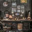 2 x Vintage Coffee Metal Tin Sign License Plate Wall Decor for Coffee Bar 12 x 6 Inches