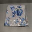Blue Flower Washer and Dryer Covers for The Top, Chinoiserie Washing Machine Topper Protector Mat 23.5" x 19.6", Blue and White Home Dust-Proof Decor