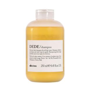 Davines DEDE Shampoo, Delicate Soft Lather Daily Cleanser for Medium Fine & Fine Hair  Gently Removes Impurities to Make Hair Light, Shiny, and Soft with Red Celery Extract, Travel Size, 2.54 Fl Oz