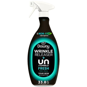 Downy Wrinkle Releaser Spray | All In One Wrinkle Release Spray, Odor Eliminator, Static Remover | Fabric Refresher & Ironing Aid for Clothes | 33.8 Fl Oz, Light Fresh Scent
