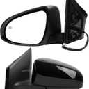 Dasbecan Left Driver Side Mirror Compatible with Toyota Corolla 2014-2019 Power Glass Heated Paint to Match Door Mirror Assembly Replaces TO1320294 8794002F31C0 Black 5Pins