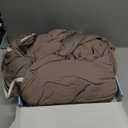 VACVELT 3PCS Cooling Duvet Cover Full/Queen Size, 60% Tencel Lyocell + 40% Cotton Comforter Cover Set for Hot Sleeper, Moisture Wicking & Silky Bedding Set, Soft & Breathable, Light Chocolate Brown