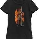 Marvel Girl's Okoye Pattern T-Shirt, S