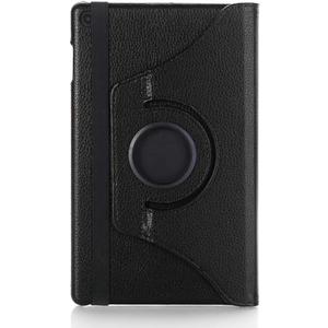 for Amazon Kindle Fire HD8 7th 8th Generation (2017/2018 Release Version) Tablet Cover,Ultra Slim Lightweight Folio Stand Leather Case for Kindle Fire HD 8 7th 8th Gen 8inch (Ro-Black)