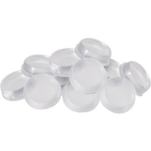SoftTouch 12 Pack 1/2" Clear Self-Adhesive Bumper Pads - Cabinet & Furniture Protectors for Walls, Floors & Surfaces - Noise Reducing, Scratch Preventing Pads for Decor & Appliances