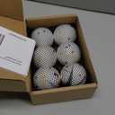 White 2.5 Inch Dog Ball Replacements for Automatic Ball Launchers - Durable Put Material, High-Bounce, Machine Washable - 6-Pack (Large)