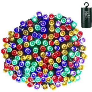 LYHOPE Christmas Lights, 200 LED 72ft 8 Modes Battery Operated Waterproof Fairy Christmas String Lights for Outdoor & Indoor, Patio, Lawn, Landscape, Garden, Xmas Tree, Holiday Decor (Multi-Color)