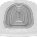 Cat Toilet Trainer Kit - Universal Reusable Cat Toilet for Pet Cleaning (White Tray, 1 Gray Inner Support)