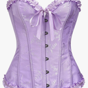 SZIVYSHI Corset Tops for Women, Bustier Shapewear Lingerie, Lace Waist Push Up Bodysuit