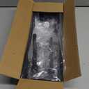 Cable Management, 25'' Cable Management Under Desk No Drill, Metal Cord Organizer with Clamp for Standing Desk, Cable Organizer for Home Office, Black (25'' (1 Pack))