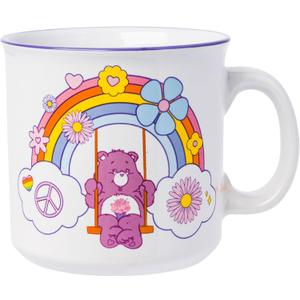 Silver Buffalo Care Bears Groovy Featuring Share Bear Ceramic Camper Mug, 20 Ounces