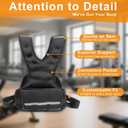 Weighted Vest Men & Women, 5lb/10 lb Adjustable Weighted Vest with Reflective Stripe, for Workout, Strength Training, Running, Fitness, Muscle Building, Weight Loss,Weightlifting