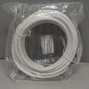 G-PLUG 15FT RG6 Coaxial Cable Connectors Set - High-Speed Internet, Broadband and Digital TV Aerial, Satellite Sky Cable Extension- Weather-Sealed Double Rubber O-Ring and Compression Connectors White