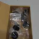 Ravinte 6 Pack Cabinet Knobs Black Kitchen Cabinet Knobs Round Dresser Drawer Pulls Closet Door Pulls 1-1/5 Inch