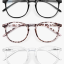 IBOANN Iconic Blue Light Glasses for Woman - Computer Glasses 99% Blue Light Blocking - Anti Eyestrain & UV Glare Protection