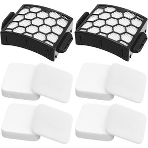 Colorfullife UV850 Filters Replacement for Shark Performance Lift Away UV850 UV900 DuoClean Upright Vacuum, Compare to Part #XHF320 & XFFK602UKT, 2 HEPA Filters and 4 Foam & Felt Filters