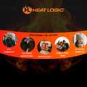 Heat Logic Men Double Layer Knit Beanie, Thick Thermal Skull Cap, Knitted Cuffed Soft Warm Hat, Winter Warm Cap for Adults (Black)